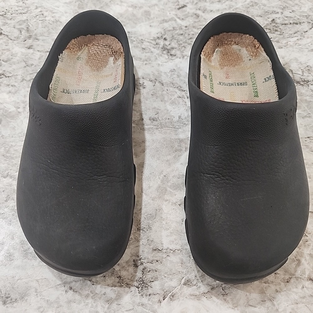Birkenstock Unisex Birki Black‎ Polyurethane Clogs Size M(4) L(6)
